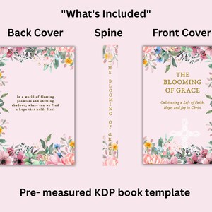 Christian Book Cover Template for Canva: Inspirational Design Digital Download image 5
