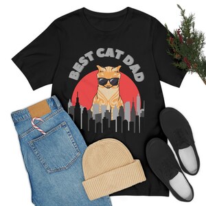 Best Cat Dad Shirt, Funny Cat Shirt, Cat Dad Shirt, Cat Lover Shirt, Cat Lover Gift, Father&#39;s Day Gift, Gift For Him, Cat Owner Gift