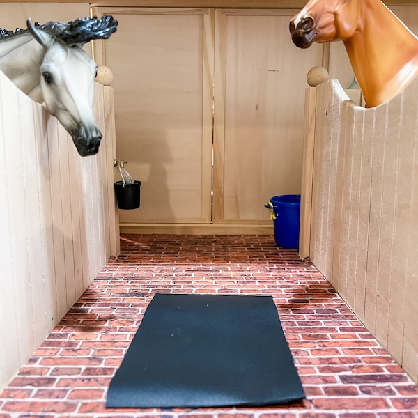 Stall mat for your Breyer horse barn aisle way! (Horse, doll, and barn not included) please read the description