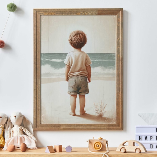 Beach Nursery Decor, Ocean Nursery Wall Decor, Little Boy Room Decor,Boy Adventure Print, Toddler Room Decor Boy, PRINTABLE Boys Bedroom Art