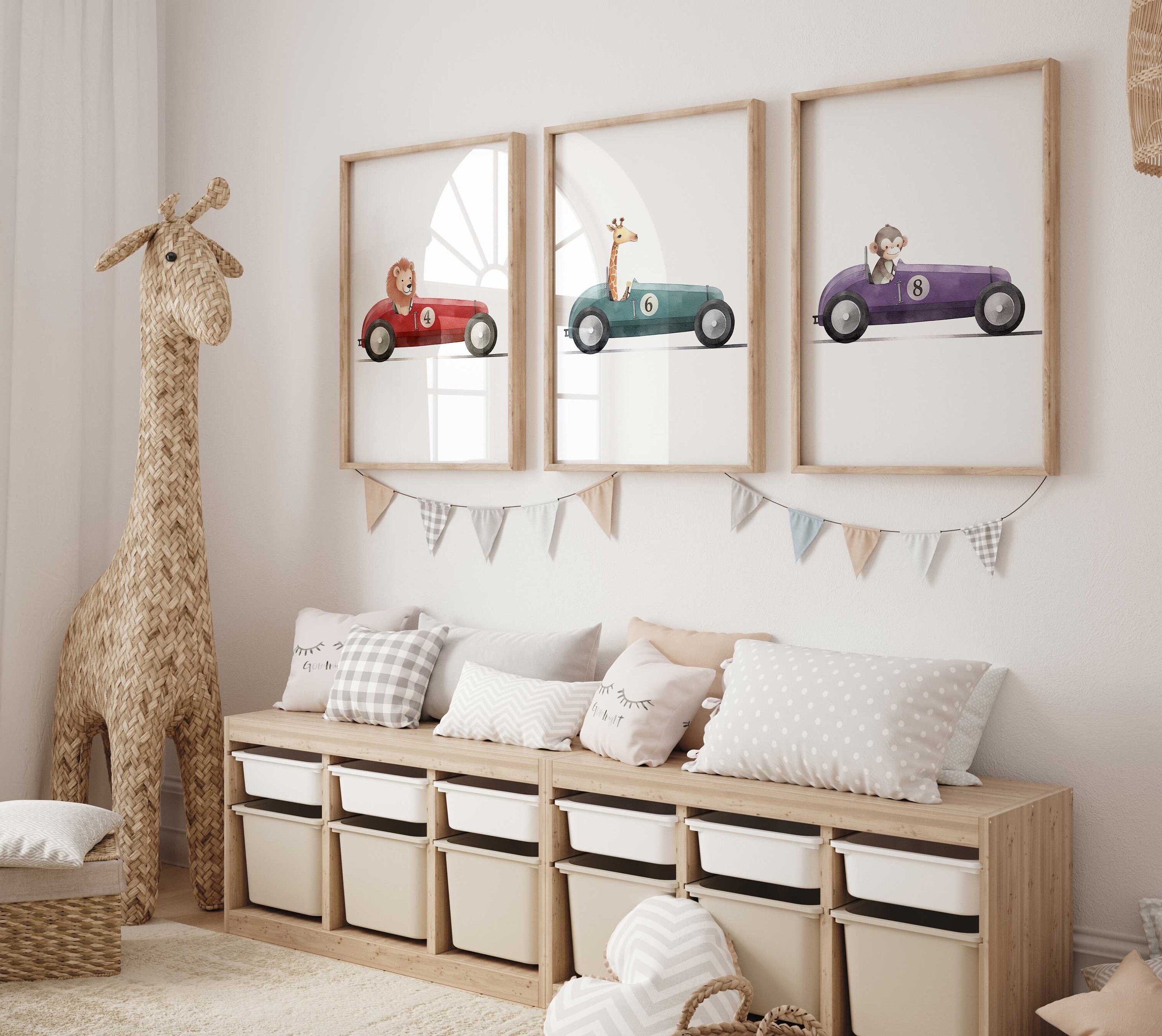 Nursery Car Throw Pillow, Car Plush Toy, Car Baby Room Decor, Kids