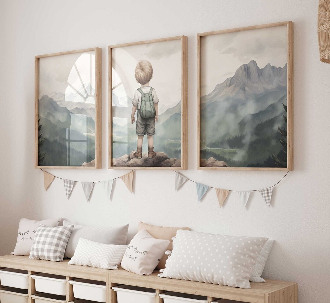 Boy Adventure Nursery, Adventure Toddler Decor, Nursery Nature Decor