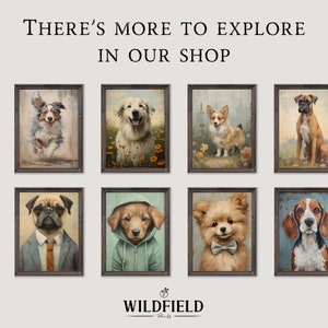 Border Collie Art Print, druckbare Hundekunst, Portraitmalerei, Border Collie Besitzer und Liebhaber Geschenk, Vintage Hundedruck, druckbare Hundedekoration Bild 10