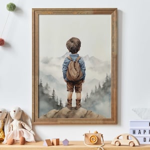 Adventure Toddler Decor, Boy Toddler Decor, Boy Adventure Nursery, Little Boys Room Decor, Mountain Nursery Decor, Printable Kids Wall Art