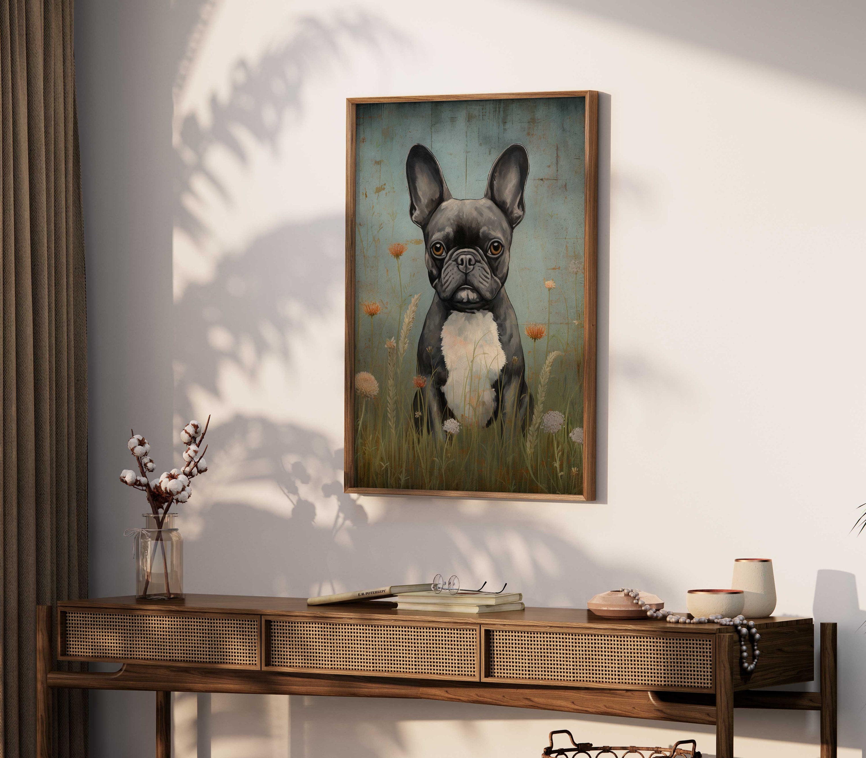 Décoration Murale Murale D'extérieur Bouledogue Français - Canapé