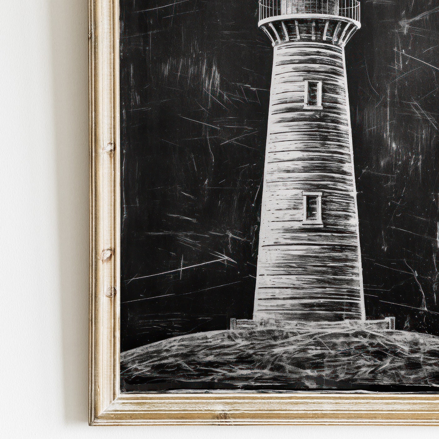 Lighthouse Art Print, Nautical Wall Art, Sea Wall Decor, Vintage Art ...