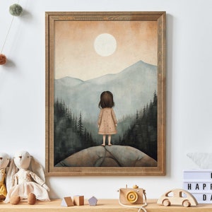 Girl Adventure Print, Nursery Nature Decor, Adventure Nursery Decor, Adventure Theme, Toddler Room Decor Girl, Printable Girl Wall Art