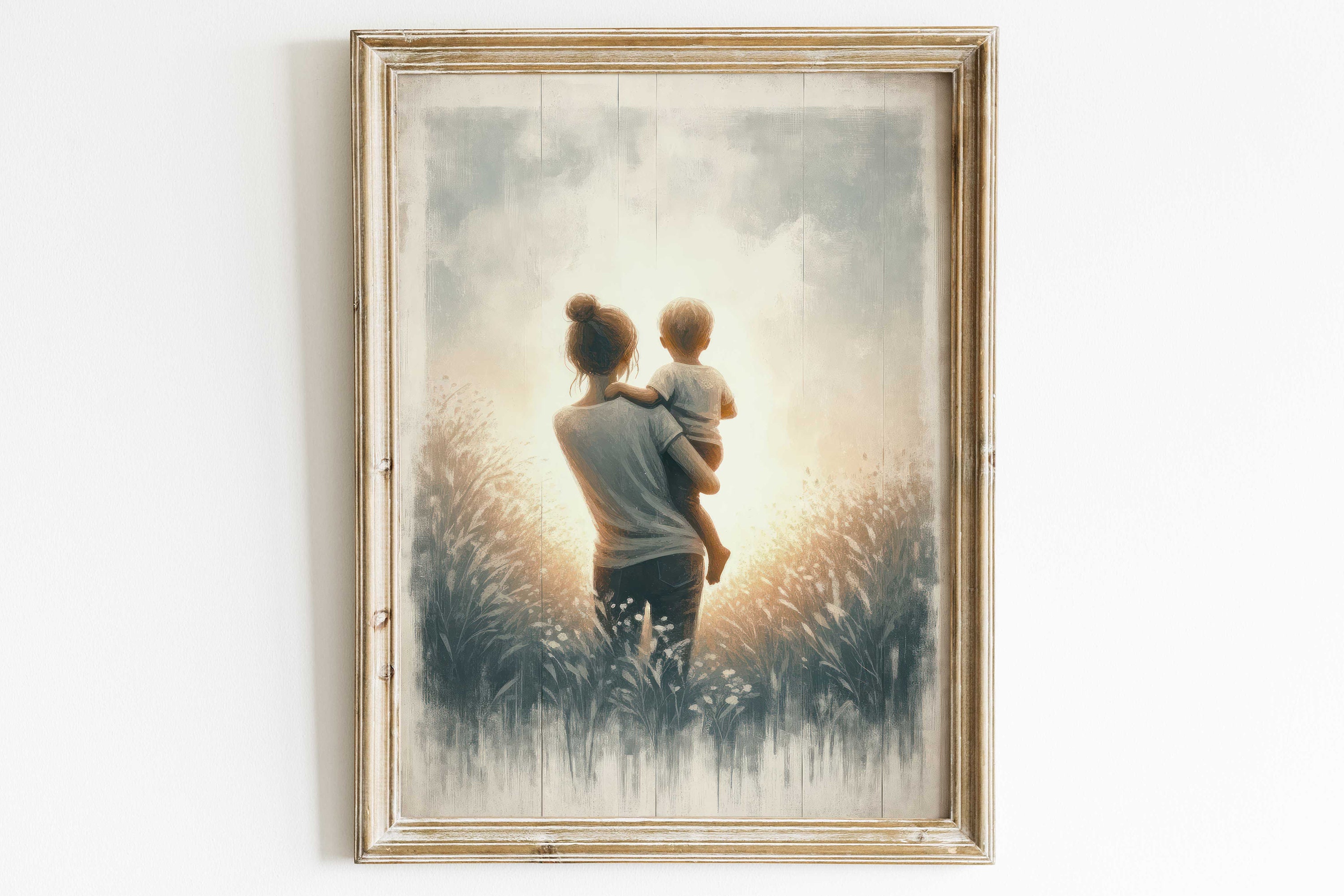 Mother Wall Art, Mother and Son Print, Gift for Mothers, Parent Child ...