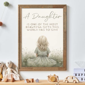 Moeder en dochter kunst, liefdescitaat decor kinderkamer, afdrukbare citaat kunst, liefdescitaat dochter, cadeau moeder dochter, decor kleine meisje slaapkamer