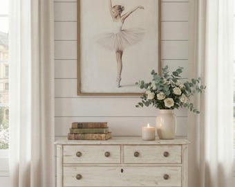 Ballet Nursery Decor, Ballerina Wall Art Girl, Vintage Girl Room, Ballerina Dancer Print, Antique Baby Girl Room, PRINTABLE Girl Wall Art