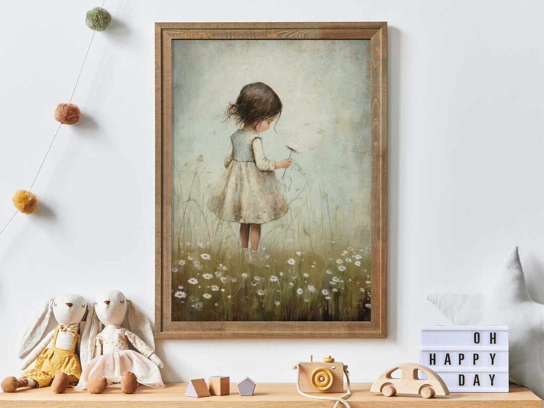 Rustic Nursery Decor, Girly Wall Art Print, Art for Girls Bedroom ...