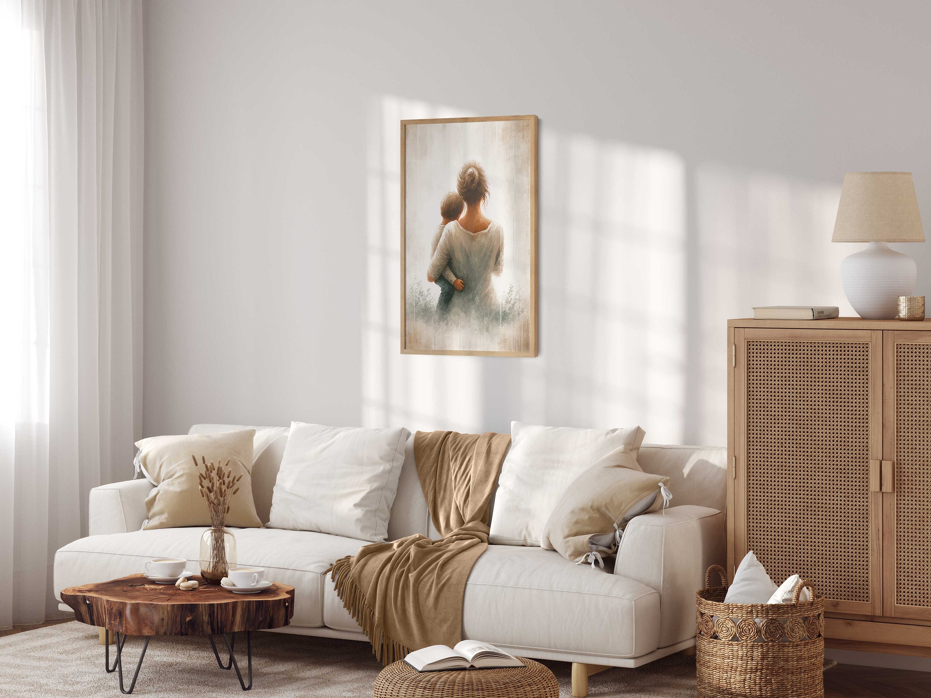 Mother Wall Art, Mother and Son Print, Gift for Mothers, Parent Child ...