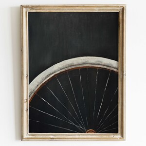 Bicycle Art Print, Minimalist Bicycle Print, Vintage Bicycle Art, Retro Bike Print, Cyclist Gift, Rustic Cycling Decor, Printable Wall Decor