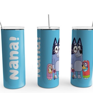 Nana! Stainless Steel Tumbler 20oz, 25oz or 30oz with Lid & Reusable Straw, Flip Top Add On/New Fruit Infused Option!