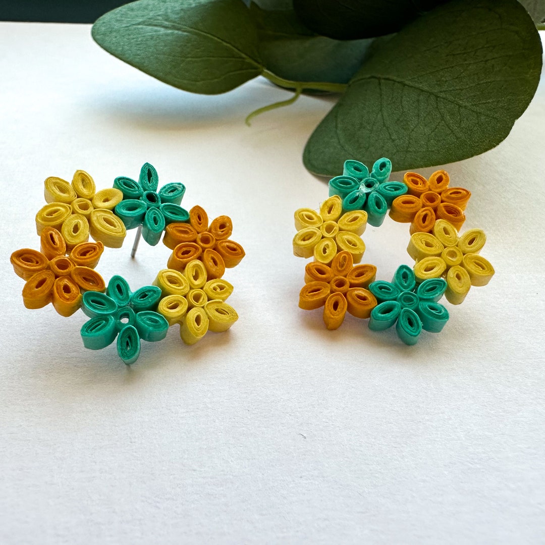 Quilled Earrings: Handmade Jewelry