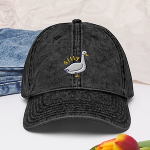 Goose Hat Vintage Baseball Cap Silly Hat Humorous Hat Vintage Cap Animal Hat for Animal Lover