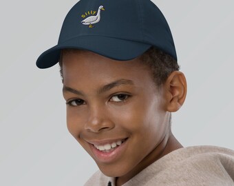 Kids Silly Goose Hat Youth Baseball Cap With Embroidered Goose Hat Humorous Hat Kids Cap Animal Hat for Animal Lover Kids Goose Hat