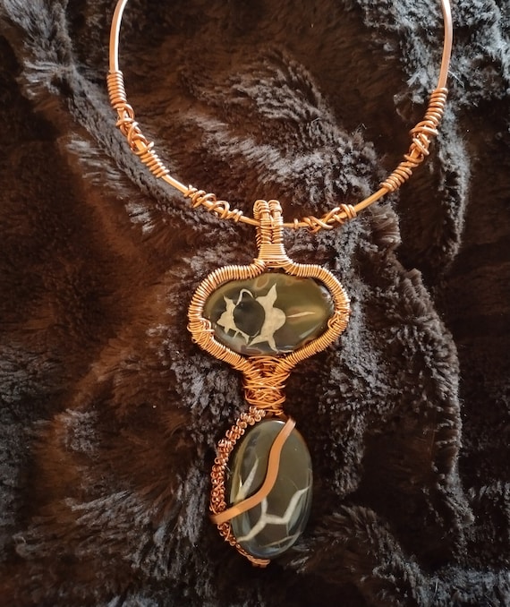 Copper choker necklace outlet