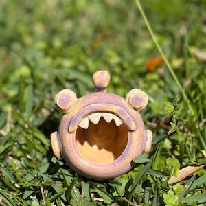 Handmade Tiny Monster Planter, Unique Ceramic Trinket Bowl