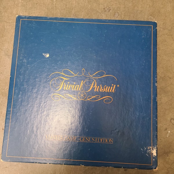 Trivial Pursuit Master Game Genus Edition 1981 Genius Trivia Original