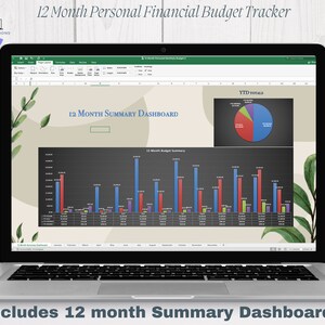 12 Month Rolling Personal Financial Budget Tracker - Microsoft Excel Template