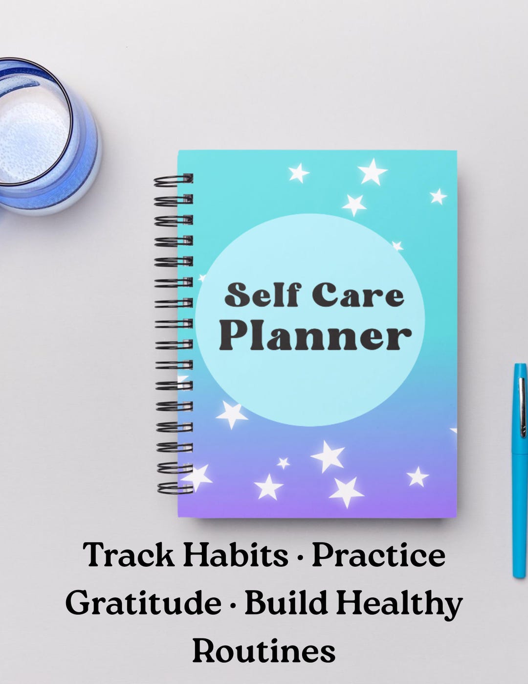 Self-care Planner | Printable Wellness Journal & Daily Routine Tracker ...