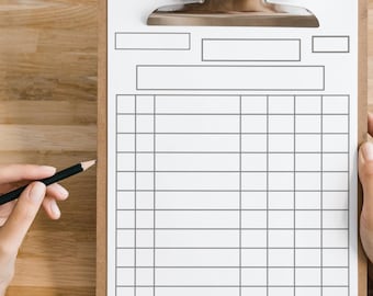 Blank Inventory Tracker Template, Inventory sheet, Small business organizer, Printable, Product Inventory Tracker Template