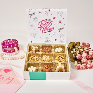 Mother's Day Sweets Gift Box | Luxury Packaging | Vegan - Gluten Free | 9 Pieces