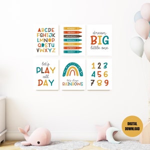 BUNDLE kids printables, Printable Kid Affirmations,