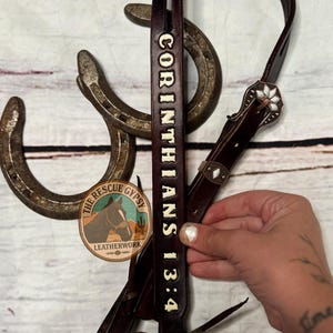 Custom Horse Headstall, name headstall, tooled headstall, leather work, horse tack, western horse wear, split ear.