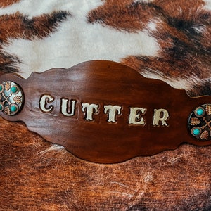 Custom Name Horse Noseband, Leather noseband, Horse tack, Handmade, Halters for horses