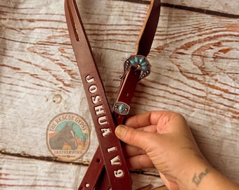 Custom Leather Split Ear Headstall