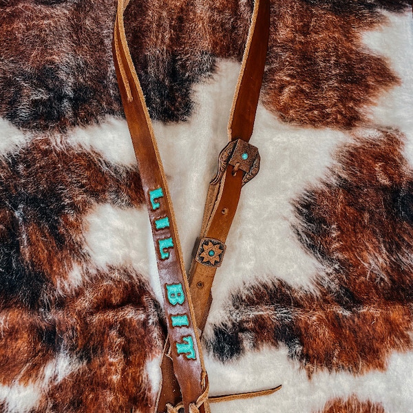 Custom horse split ear headstall