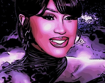 Cardi B Digital Print - Etsy