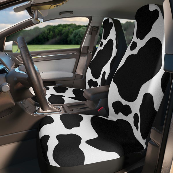 Cow Print Car Seat Covers Etsy