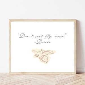 Elephant Nursery Print, Soar. Dumbo Print your own Prints. Frames Not Included. INSTANT DOWNLOAD.