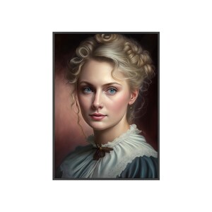BEAUTIFUL VICTORIAN WOMAN 3 Ölgemälde, digitales Poster, Ruhe, Gelassenheit, klassisch, elegant, romantisch, nostalgisch