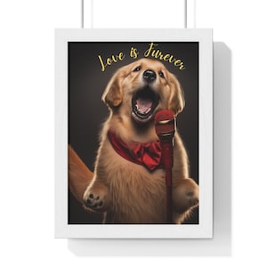 Amantes de los perros Perro Papá Regalo perro mamá regalo Impresión digital Perro con arcos perro mamá arte mascota línea imprimible cachorro Digital lindo perro cantando mascotas peludas