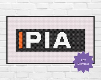 F1 Driver Cross Stitch Pattern, Oscar Piastri, Formula 1 Instant PDF Printable Download