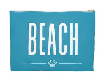 Bolsa para accesorios de playa en color turquesa