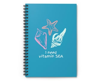 Cuaderno espiral con líneas de Vitamin Sea