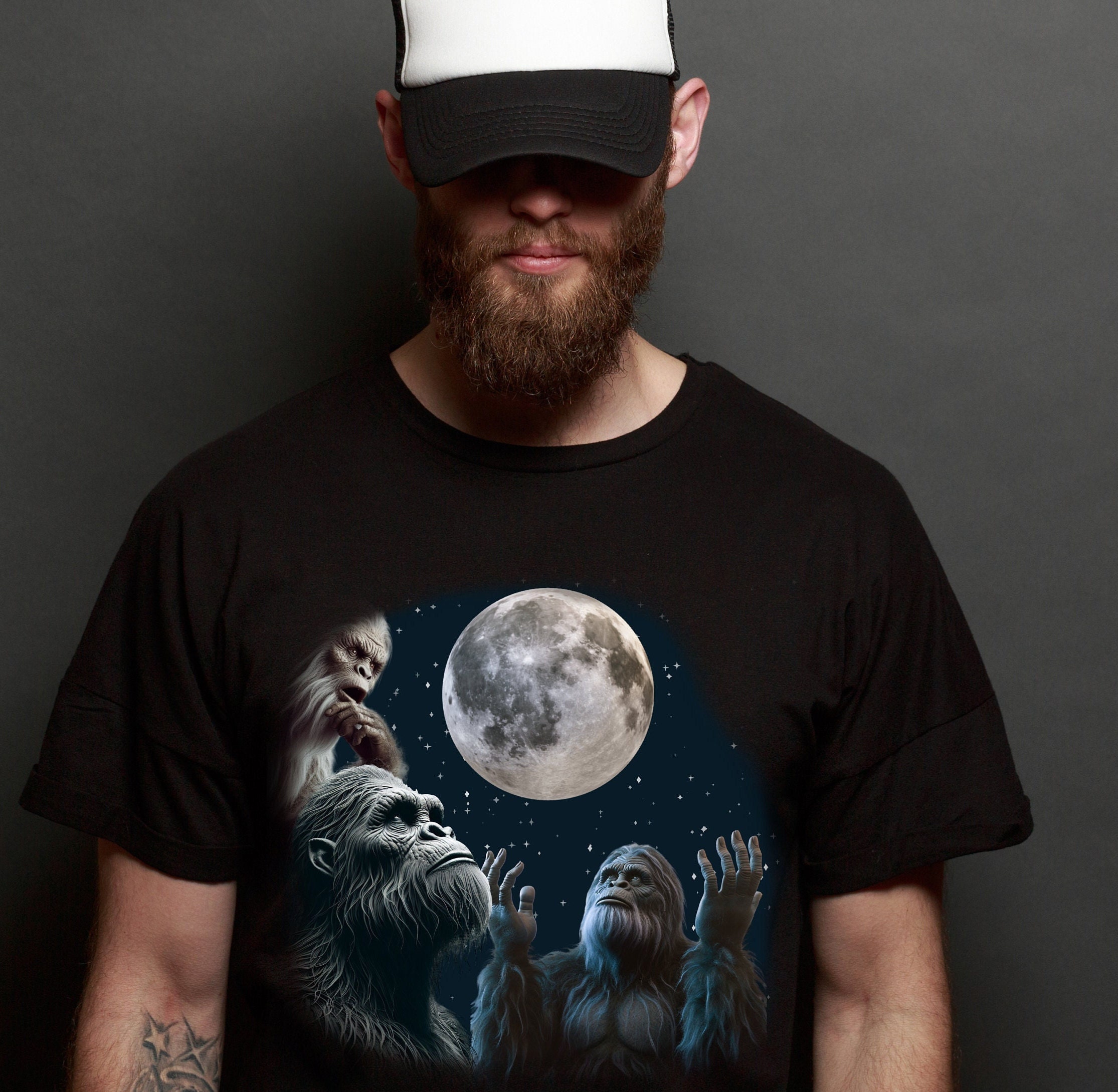 Bigfoot Vintage Graphic T-shirt - Three Raccoons Vintage