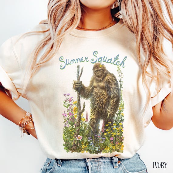 Funny Summersquatch Shirt, Sasquatch Shirts, Bigfoot Lover Gift, Funny Sasquatch Tee, Bigfoot Gift For Her, Sasquatch Tee, Wildflower Shirts