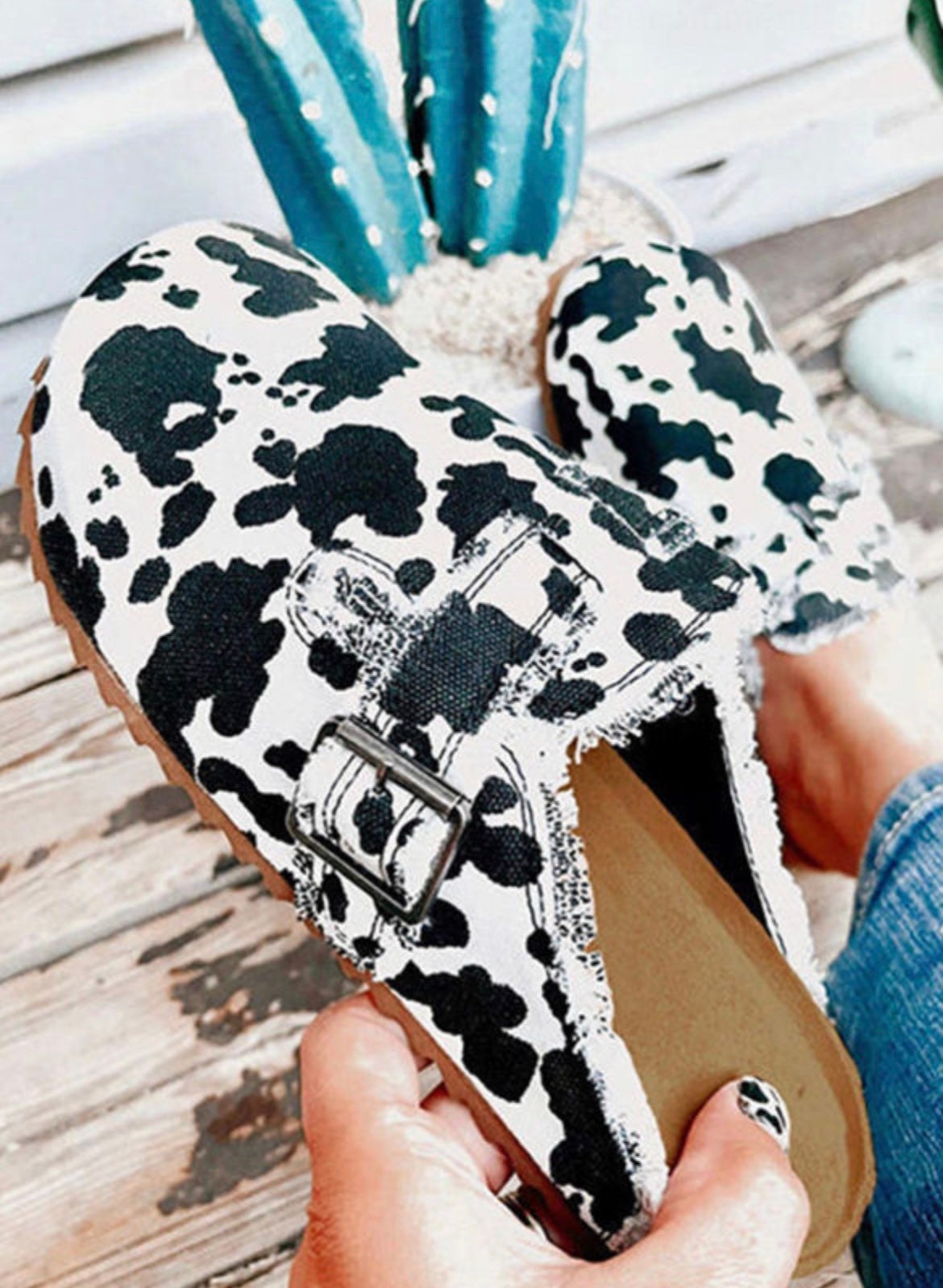 Cow Birkenstock Etsy
