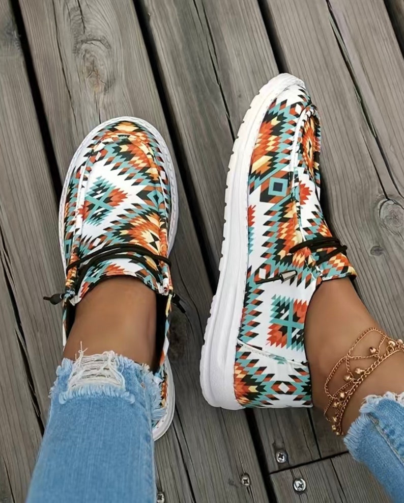 aztec slip on shoes
