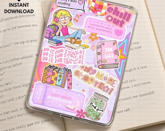 Lizzie McGuire Inspired Kindle Insert, Y2K Cartoon E-reader Case Insert, 2000s Retro Comic Kindle Case Decor