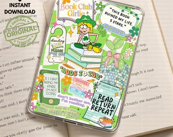 Lizzie St Patrick Book Club Kindle Insert, Cute Girlie Printable Cover, Kindle Insert Paperwhite, Kindle Stickers