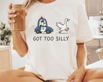 Got Too Silly Goose PNG – Funny Silly Goose Digital Download, Meme Clipart, Sublimation File for Shirt, Mug, DIY Crafts, Trendy PNG