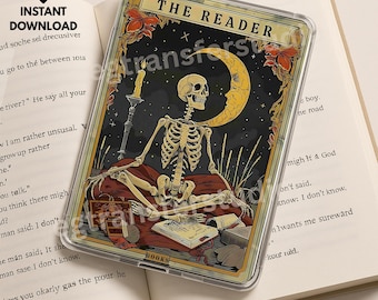 Funda Kindle con Cartas del Tarot "El Lector", regalo literario con estética de bruja, varios tamaños, Paperwhite, Bsic, Oasis, accesorios de lectura para Halloween