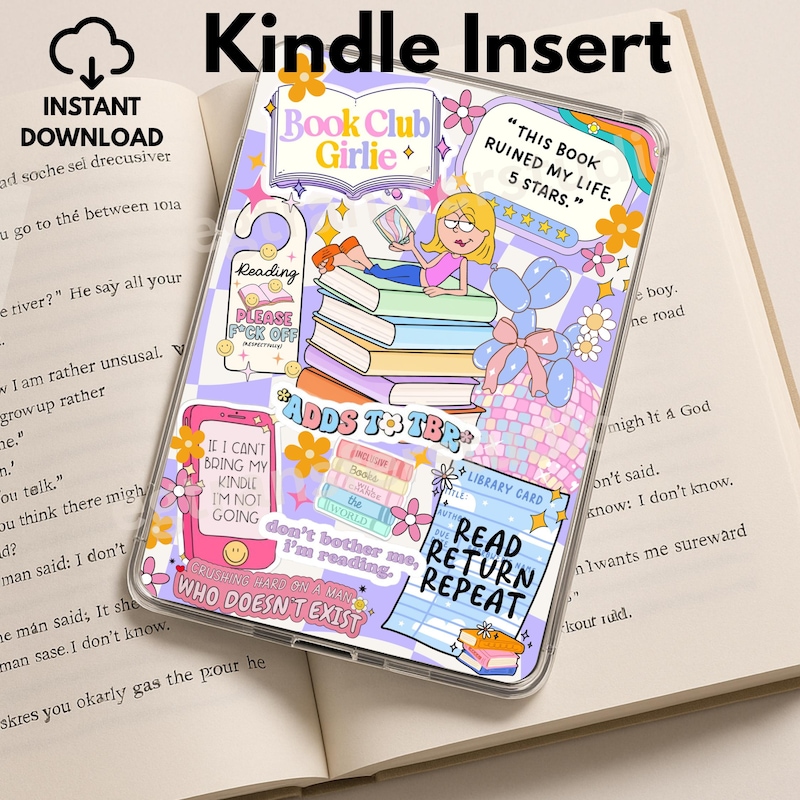 Printable Kindle Insert - Etsy